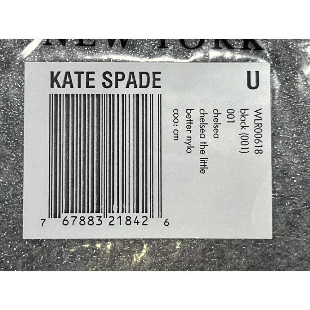 Kate Spade Black NWT Chelsea The Little Better Nylon Cosmetic Bag